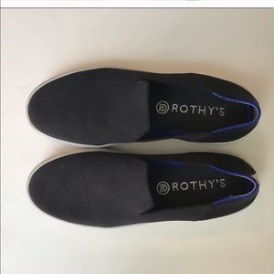 Rothy’s woman’s black slip on sneakers size 8